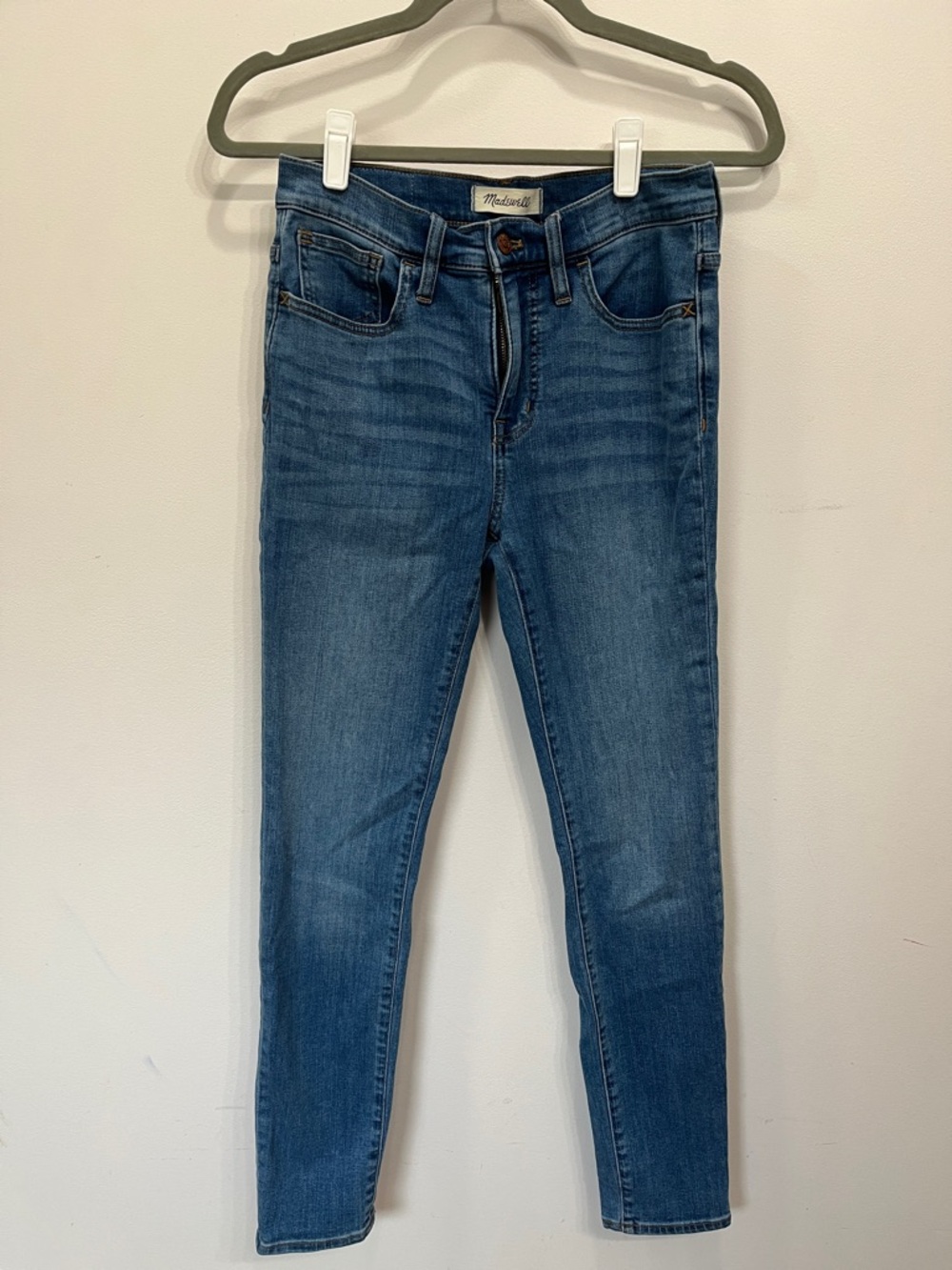 Madewell Slim High-Rise Skinny Jeans - Medium Wash Blue